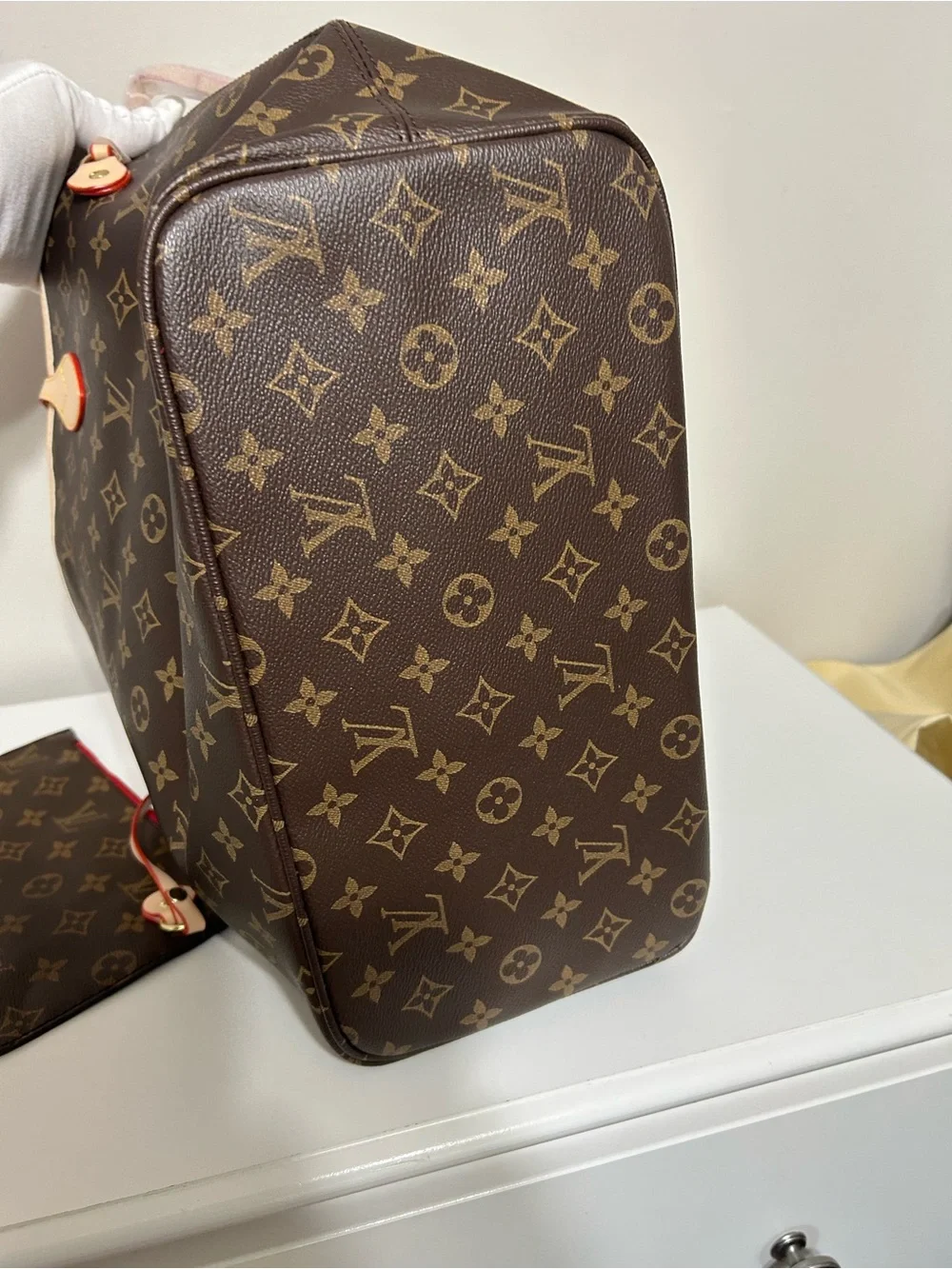 Large Tote Monogram Bag with Wristlet
